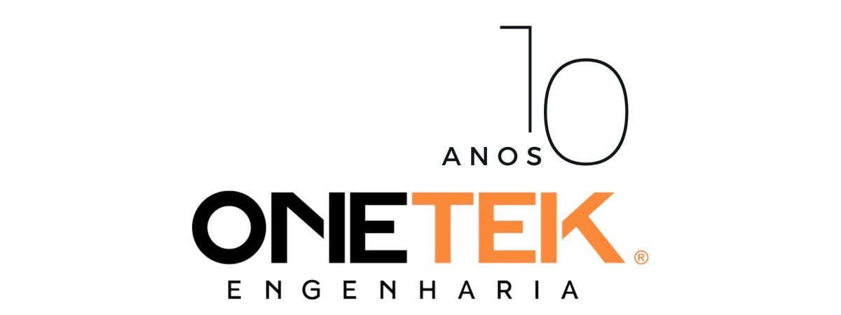 Logotipo comemorativo de 10 anos da OneTek
